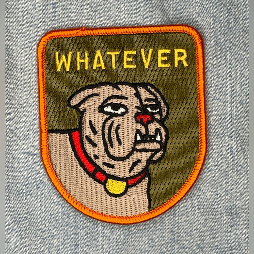 Iron on Patch - Whatever Bulldog